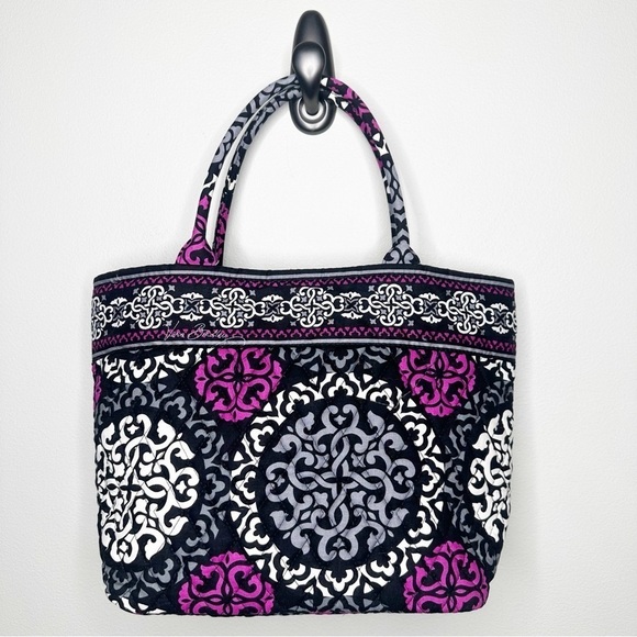 Vera Bradley Holiday Tote Canterbury Magenta - Picture 3 of 6